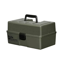 ベストコ Boite ツールボックス 仕切式 ガレージ DIY アウトドア 工具箱 パーツ カーキ MA-4028