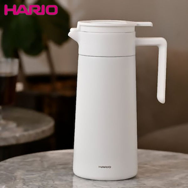 HARIO セラミックコーティング 保温ポット 800mL ホワイト CHP-800-W ハリオ