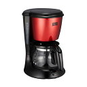 メリタ コーヒーメーカー 【5/1限定、全品P5倍〜12倍】Melitta アロマツイスト コーヒーメーカー ルビーレッド 5杯用 SCG58-5-R メリタ