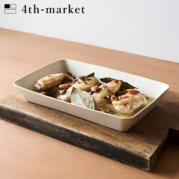 楽天neut kitchen4th-market ミスカ オーブンディッシュ （L） 白 ホワイト （L-2） フォースマーケット 萬古焼 和 おうち時間 ていねいなくらし