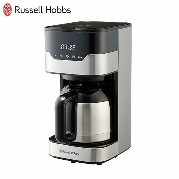 ラッセルホブス コーヒーメーカー グランドリップ 8カップ ペーパーフィルター不要 タイマー 7653JP Russell Hobbs ラッセルホブズ