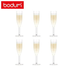 bodum オクテット シャンパンフルートグラス 0.12L 6個セット 11927-10SA-12 ボダム