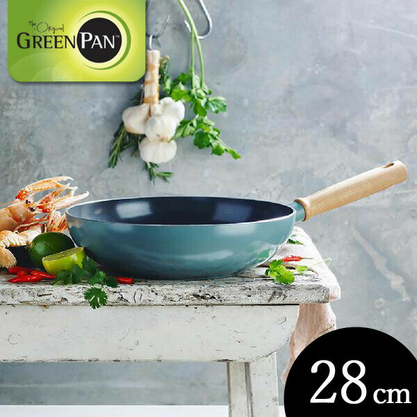 楽天neut kitchenグリーンパン メイフラワー ウォックパン 28cm IH対応 CC001904-001 GREENPAN
