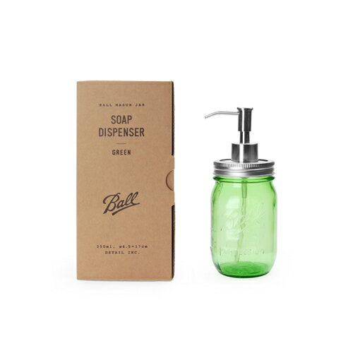 ソープディスペンサー Ball mason Jar Soap Dispenser グリーン（ボール メイソンジャー ソープディスペンサー ポンプボトル）のサムネイル