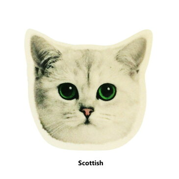 猫 雑貨 コースター フェルト Animal Mask Coaster Scottish（猫 雑貨 コースター フェルト おしゃれ）