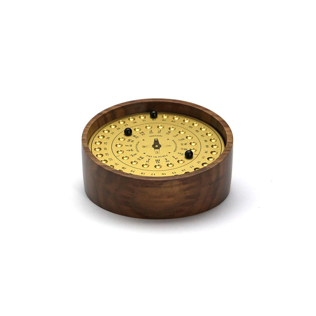 Rakuten - ウッド 万年カレンダー マグネティック パーペチュアル カレンダー ゴールド Magnetic Perpetual Calendar Gold 万年カレンダー 木製 ウッド おしゃれ アンティーク