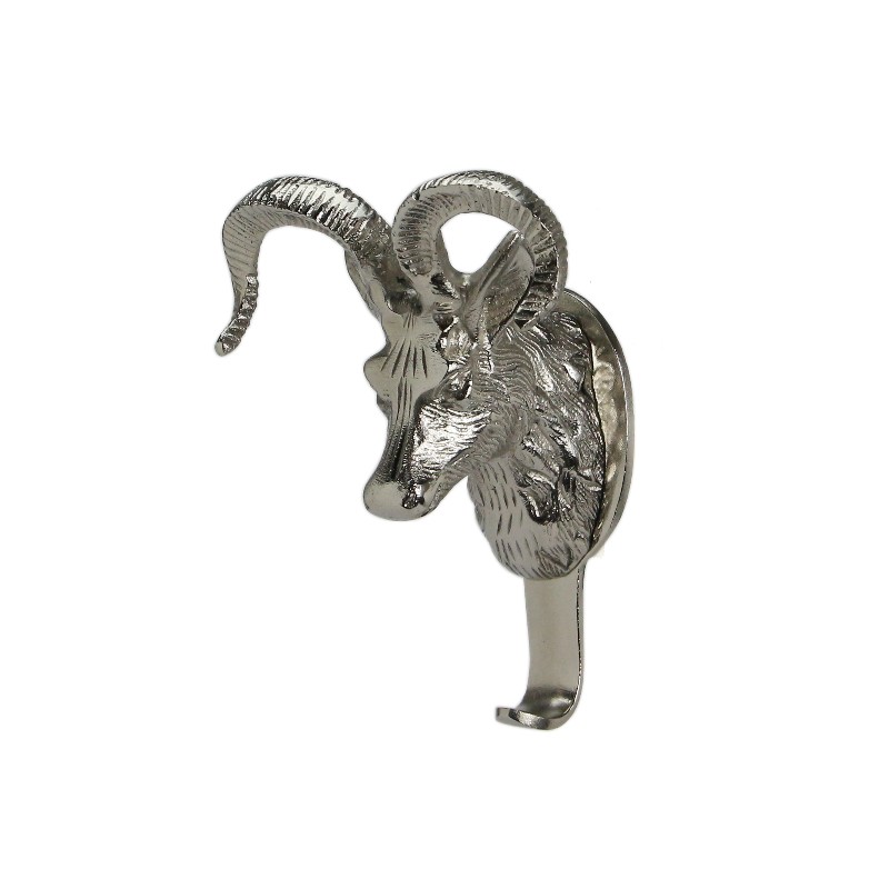 アルミ ビックホーン ウォールフック Aluminium Bighorn Wall Hook ウォールフック おしゃれ 動物 ヒツジ 北欧 壁 引っ掛け 2