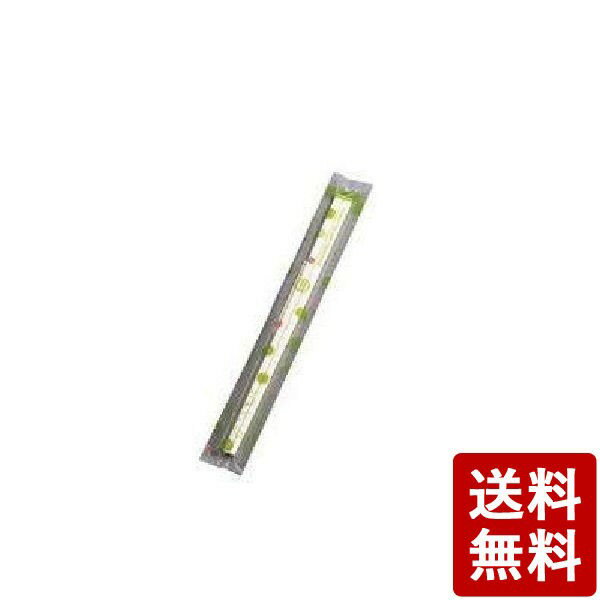 白揚8寸OPP完封箸 緑水玉柄 楊枝入 (1ケース3000膳入) (品番：XHSF501)