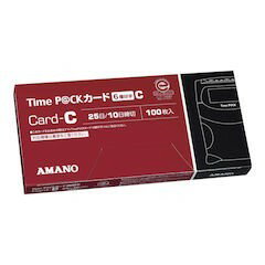 TIME P＠CKIII専用タイムカード Cカード（100枚入）6欄印字