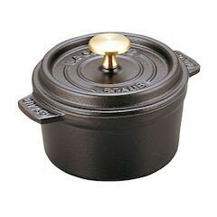 ピコ・ココット STAUB ピコ・ココット ラウンド 14cm 黒40509-476 (品番)RST3403 ストウブ フランス ZZED