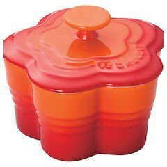 ラムカン・フルール ル・クルーゼ ラムカン・フルール S(フタ付) 910167-00 オレンジ 【品番】RLM4903 LE CREUSET