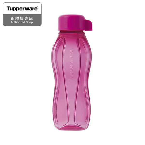 Tupperware エコ エコボトル 310ml ピンク 水筒 B0358 ECO＋ (エコプラス) タッパーウェア