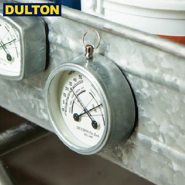 【店内全品ポイント5倍〜10倍】DULTON Thermo-hygrometer 温湿度計 Round 【品番：K925-1283RD】 ダルトン インダストリアル アメリカン ヴィンテージ 男前