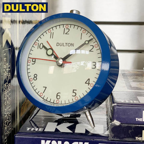 【P5倍】DULTON アラームクロック ロイヤル ブルー ALARM CLOCK ROYAL BLUE 【品番：100-053Q/BL】 ダルトン インダストリアル アメリカン ヴィンテージ 男前