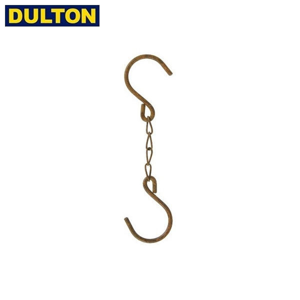 DULTON MINI CHAIN HOOKS L SET OF 2 RUSTED 【品番：S350-03L/BR】 ダルトン インダストリアル アメリカン ヴィンテージ 男前 ミニチェーンフック L セット2 ブラウン