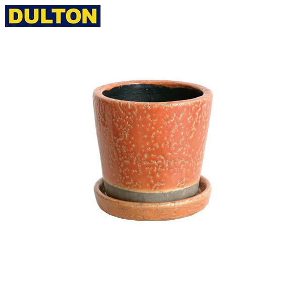 DULTON カラー グレーズド ポット オレンジ COLOR GLAZED POT ORANGE 【品番：CH13-G476OR】 ダルトン インダストリアル アメリカン ヴィンテージ 男前