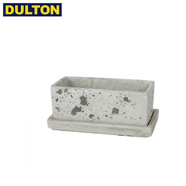 DULTON SOLID PLANTER RECTANGLE S R.GRAY  ダルトン インダストリアル アメリカン ヴィンテージ 男前 ソリッド プランター レクタングル S ラフグレイ