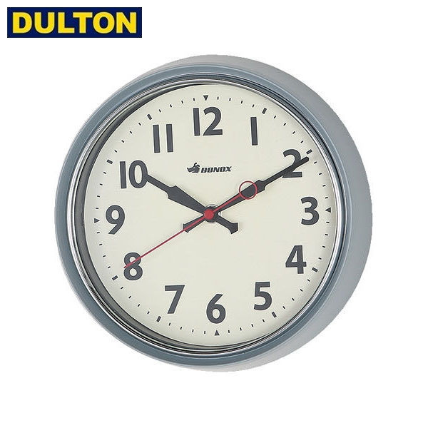 【店内全品ポイント5倍〜10倍】【長期欠品中につき、入荷次第の予約販売】DULTON WALL CLOCK CLASSIC GRAY 【品番：S426-207CGY】 ダルトン インダストリアル アメリカン ヴィンテージ 男前 ウォールクロック グレー