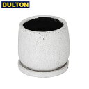 DULTON GLAZED POT ROUND WHITE M 【品番：K655-851MWT】 ダルトン インダストリアル アメリカン ヴィンテージ 男前 グレイズドポット ラウンド ホワイト M