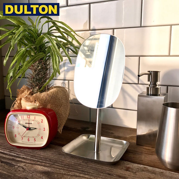 DULTON OVAL MIRROR WITH TRAY 【品番：K755-919】 ダルトン インダストリアル アメリカン ヴィンテージ 男前 オーバルミラー ウィズ トレイ