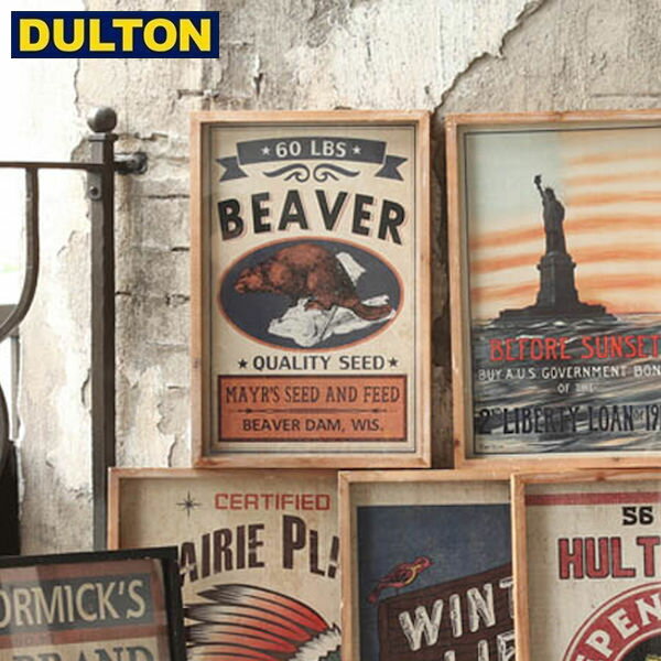 【店内全品ポイント5倍〜10倍】DULTON ART FRAME BEAVER (品番：G855-1047BV) ダルトン インダストリアル アメリカン ヴィンテージ 男前 アート フレーム ビーバー