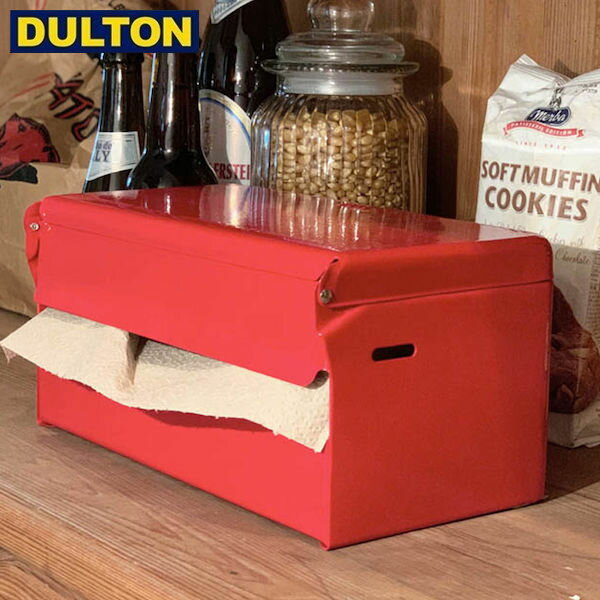 DULTON TISSUE DISPENSER RED (品番：100-160N-RD) ダルトン インダストリアル アメリカン ヴィンテージ 男前 ティッシュ ディスペンサー レッド