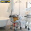 ĹˤĤټͽDULTON ɥ꡼   ݡ å  LAUNDRY CART WITH POLE RACK CHROMECODEH20-0139CR ȥ ȥꥢ DIY  ƥꥢ