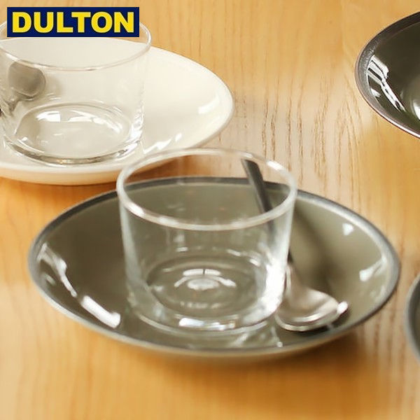 ں߸˸¤DULTON  ץ졼  饹  졼 CAKE PLATE WITH RUST RIM GRAY (֡K21-0324GY) ȥ ȥꥢ ꥫ ơ 