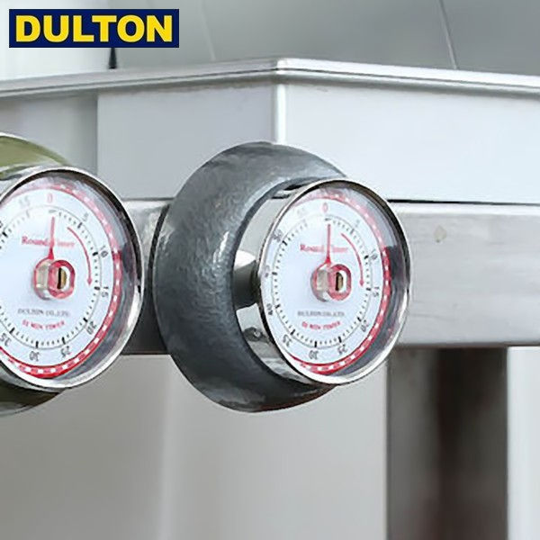 DULTON キッチン タイマー ウィズ マグネット H.グレー KITCHEN TIMER W/MAGNET H.GRAY (品番：100-189GY) ダルトン インダストリアル アメリカン ヴィンテージ 男前