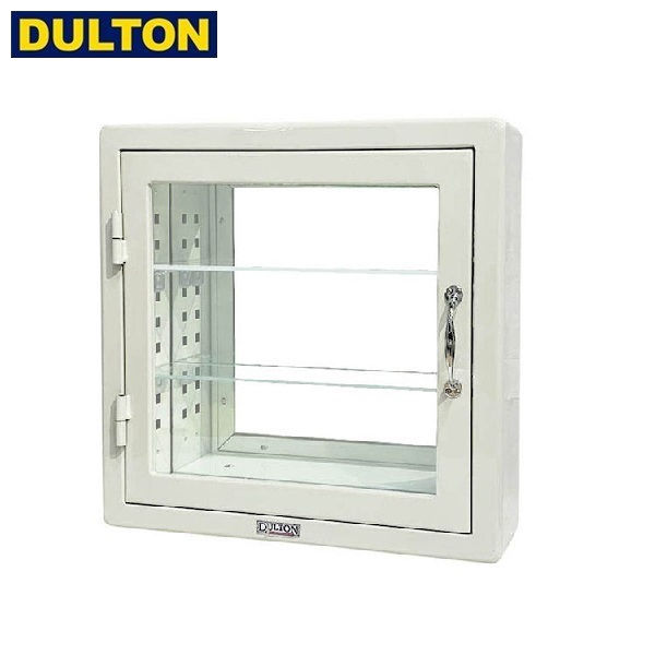 DULTON ウォールマウント ガラスキャビネットスクエア アイボリー WALL MOUNT GLASS CABINET SQ IV (品番：115-313IV) ダルトン インダストリアル アメリカン ヴィンテージ 男前