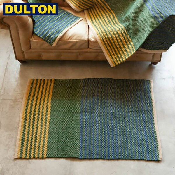 DULTON COTTON CHINDI HALF RUG GN/BL コットン チンディ ハーフ ラグ グリーン  ダルトン インダストリアル アメリカン ヴィンテージ 男前 D2310