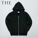 【店内全品ポイント5倍〜10倍】『THE』 THE Sweat Zip up Hoodie S BLACK スウェット パーカ 中川政七商店