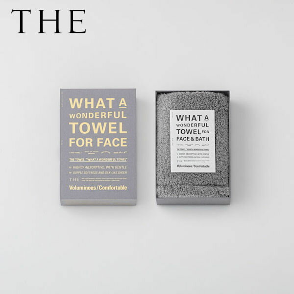 THE THE FACE TOWEL SOFT LIGHT GRAY ե Ź