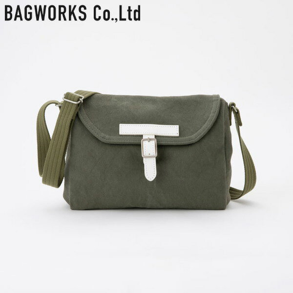 BAGWORKS POSTMAN MISSING PIECE MINI オリーブ (鞄のまち豊岡 バッグワークス) D2309