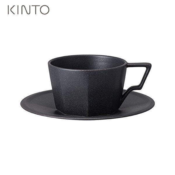 コーヒーカップ&ソーサー KINTO コーヒーカップ OCT カップ＆ソーサー 300mL ブラック 28895 キントー