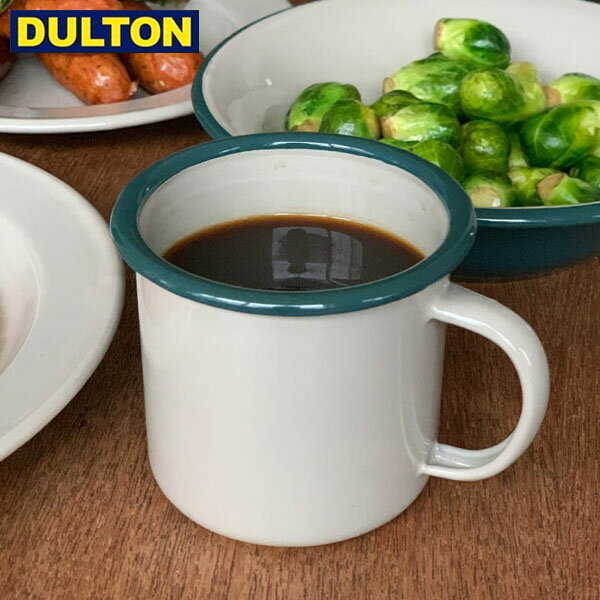 DULTON エナメルマグ K19-0099 ベージュグリーン ダルトン Enameled mug 琺瑯 マグカップ アメリカン ヴィンテージ