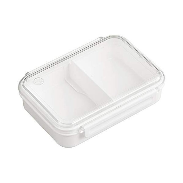 【在庫限り】OSK まるごと冷凍弁当 タイトボックス 800mL ホワイト 仕切り付き 弁当箱 PCL-5Sオーエスケー