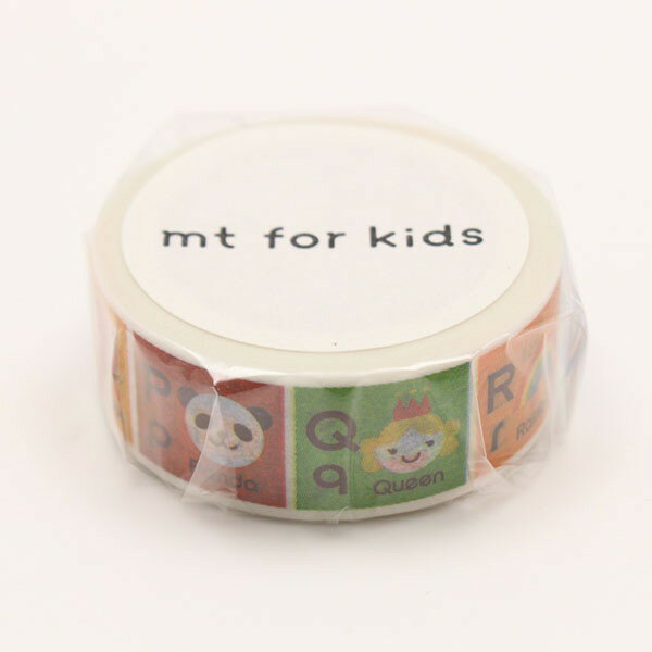 mt for kids アルファベットN-Z マスキングテープ MT01KID014 カモ井加工紙