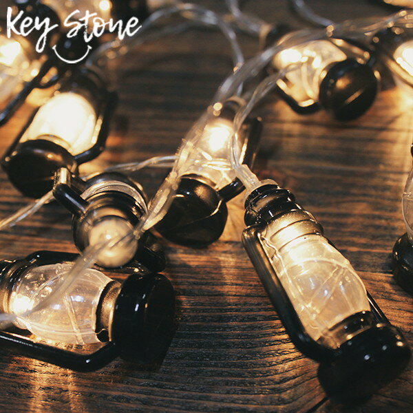 KEY STONE LEDストリングランタン ブラック 20P DE046093 キーストーン D2310