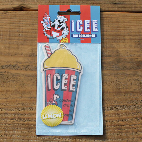 【店内全品ポイント5倍〜10倍】ICEE AIR FRESHNER YELLOW(LEMON) USAグッズエアーフレッシュナー アメリカ 企業モノ