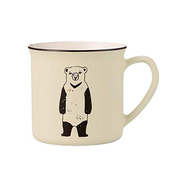 【店内全品ポイント5倍〜10倍】素地のナカジマ 割れにくい うがい 歯磨き コップ 約280mL BEAR Black Bear 日本製 20-458082