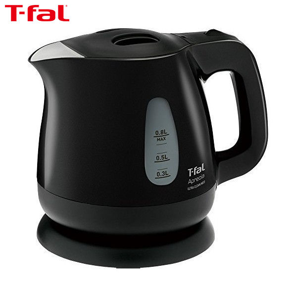 【全品P5〜10倍】T-fal(ティファール) 電気ケトル 0.8L アプレシア ウルトラクリーン ネオ 抗菌 オニキスブラック KO3908JP