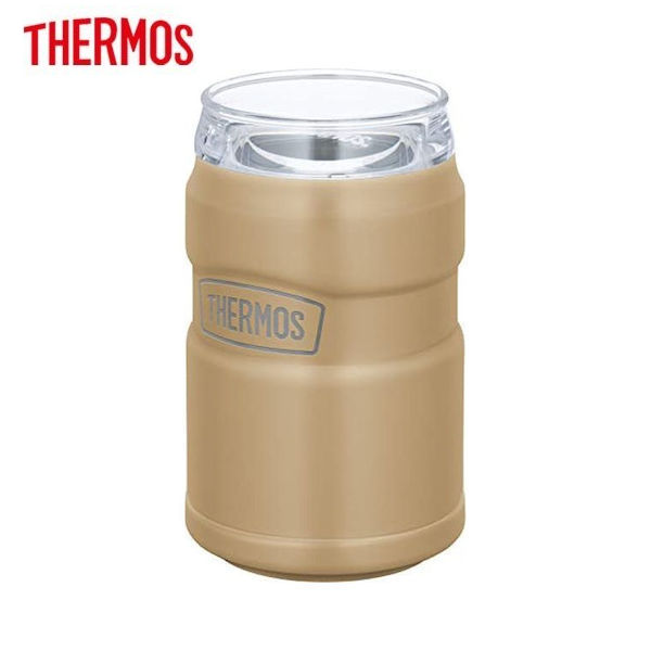 アウトドア 保冷缶ホルダー 350ml缶用 サンドベージュ ROD-0021 SDBE(1個) THERMOS