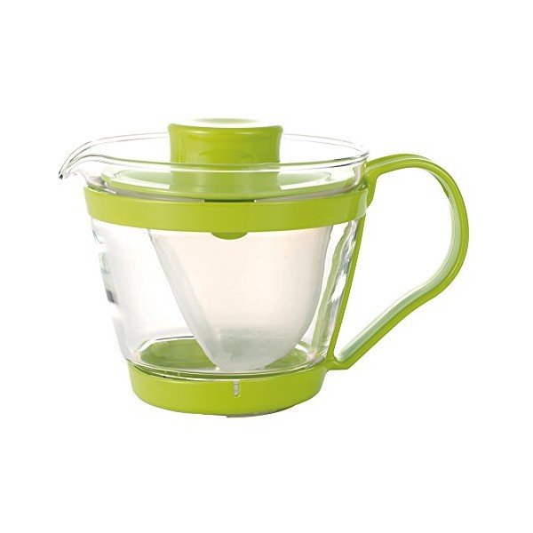 【店内全品ポイント5倍〜10倍】iwaki(イワキ) レンジのポット・茶器 グリーン 400mL K863-G