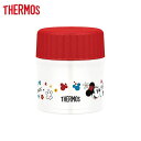 【店内全品ポイント5倍〜10倍】THERMOS 真空断熱スープジャー 300mL ディズニー ブラックレッド JBU-301DS BKR サーモス 1