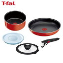 T-fal インジニオ・ネオ パプリカレッド 5点セット直火専用 L15191 ティファール