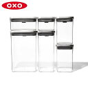 【P10倍】OXO ステンレスポップコンテナ6ピースセット 3119400 オクソー CODE：05039279