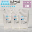 【特典付】【ポイント11倍】( wellwash 海をまもる洗剤 ラベンダー 詰替え用 600ml 3個 ) 取扱店 洗濯 洗剤 高洗浄力 中性 すすぎ1回 柔軟剤 不要 節約 節水 時短 衣類 長持ち 部屋干し エコ 子供 赤ちゃん 食べこぼし 黒ずみ 黄ばみ シャツ