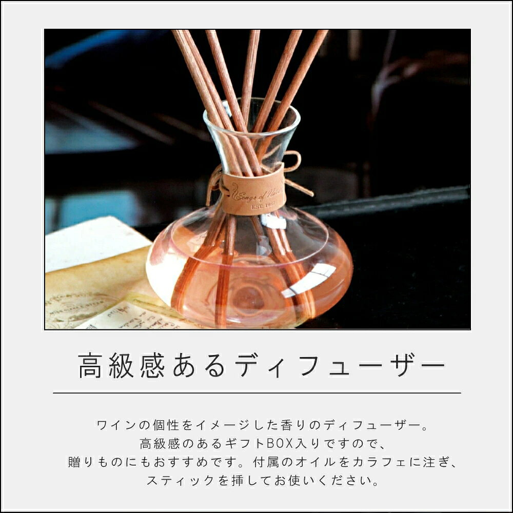 【特典付】〔ポイント10倍〕選べる2種類( Songs of Nature カラフェディフューザー本体 / 詰替え ) アートラボ 正規品 ワイン 取扱店 芳香剤 リビング 玄関 寝室 トイレ おしゃれ シンプル インテリア 北欧 上品 大容量 6カ月 500ml ガラスボトル エコ 再利用可 環境 配慮 n-raffine-10010958 雑貨ショップ ラフィネ サンプル画像3