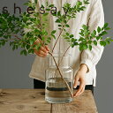 【特典付】【ポイント10倍】( shesay リューズガラス フラワーベース ネック ) シーソー 志成販売 花瓶 フラワーベース ガラス 再生ガラス リサイク...